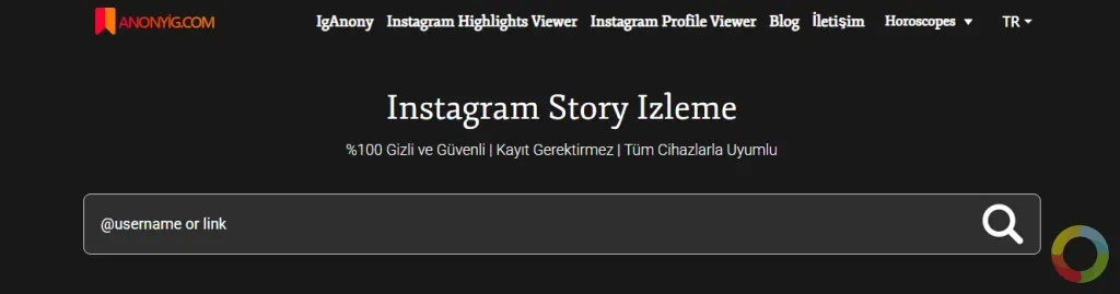 Instagram hesabı olmadan hikaye izleme aracı - AnonyIG