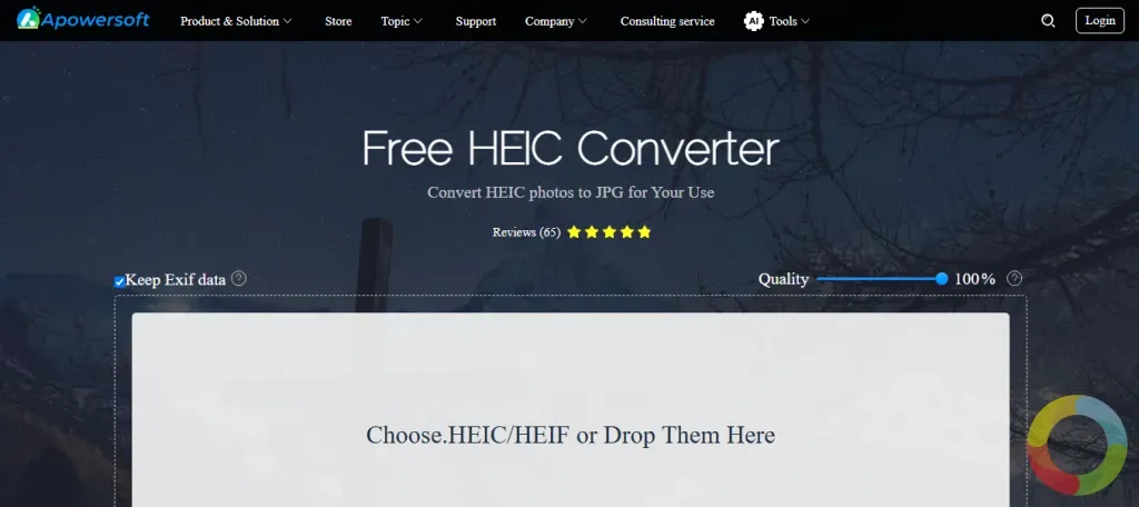 Apowersoft Free HEIC Converter ile HEIC dosyasını JPG'ye dönüştürme ekran görüntüsü