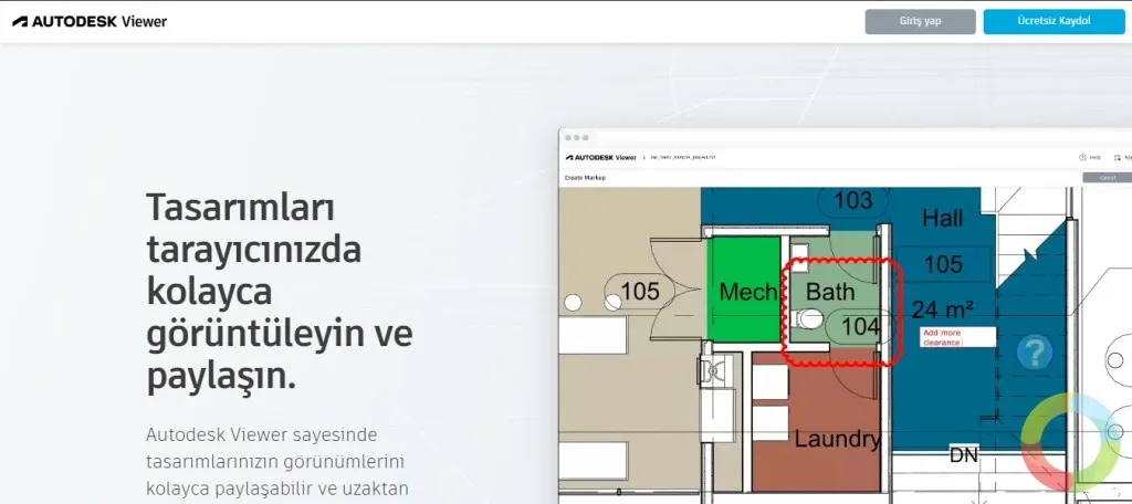 Autodesk Viewer ile ücretsiz online DWG dosyası açma ve paylaşma
