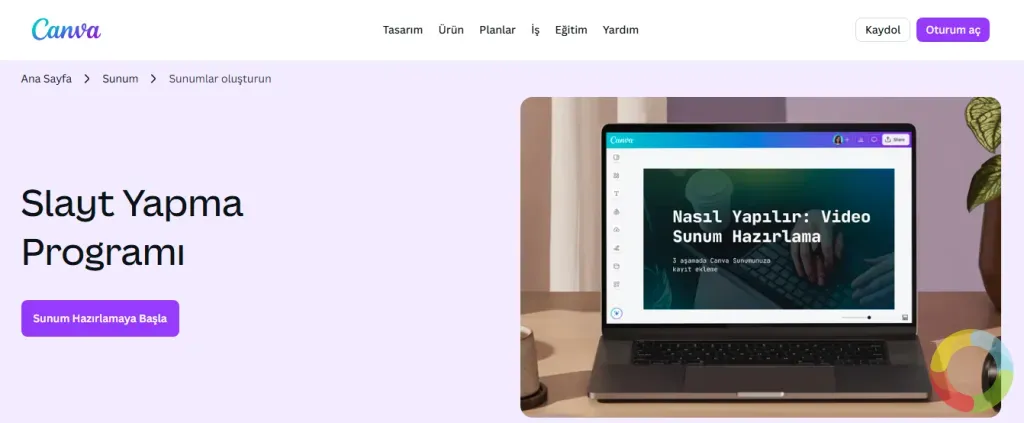 Canva Magic Design yapay zeka sunum hazırlama aracı ile birkaç kelimeyle profesyonel sunum oluşturma