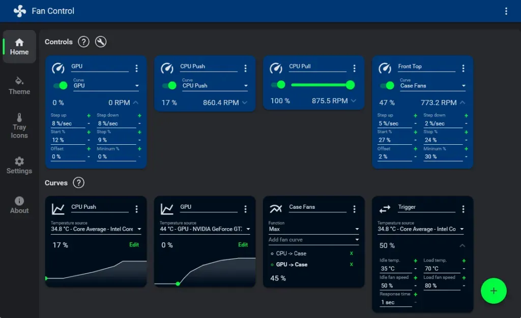 Windows için yüksek düzeyde özelleştirilebilir bir fan kontrol yazılımı