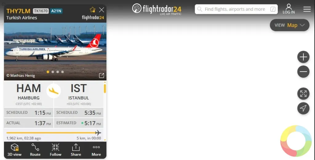 FlightRadar24 canlı uçuş takibi ve gerçek zamanlı hava trafiği haritası