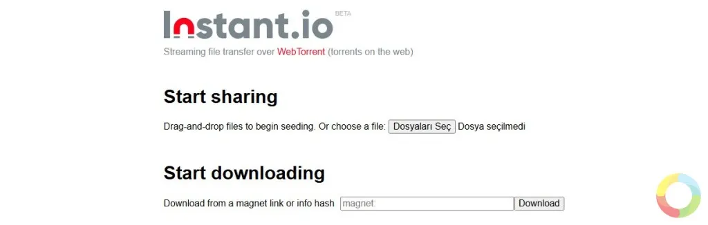 Instant.io ile torrent tabanlı hızlı ve güvenli dosya paylaşımı