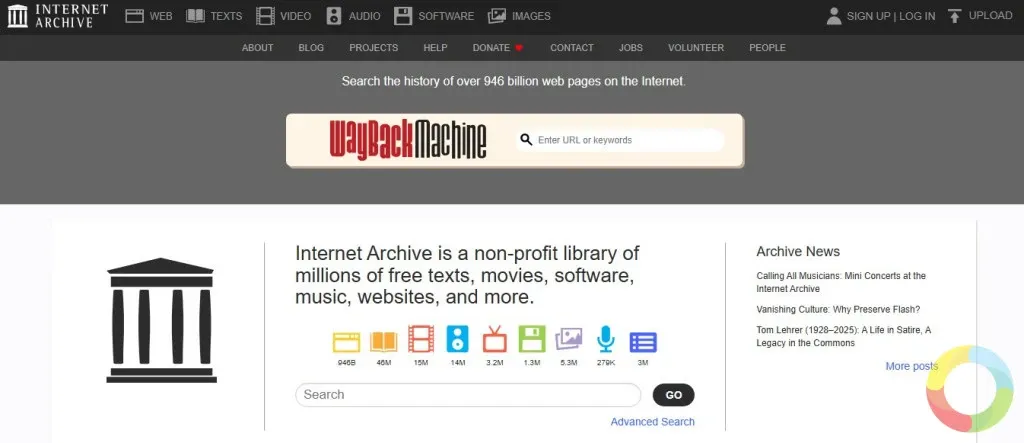 Internet Archive ve Wayback Machine: Eski web siteleri ve dijital içeriklere erişim sağlayan çevrimiçi kütüphane
