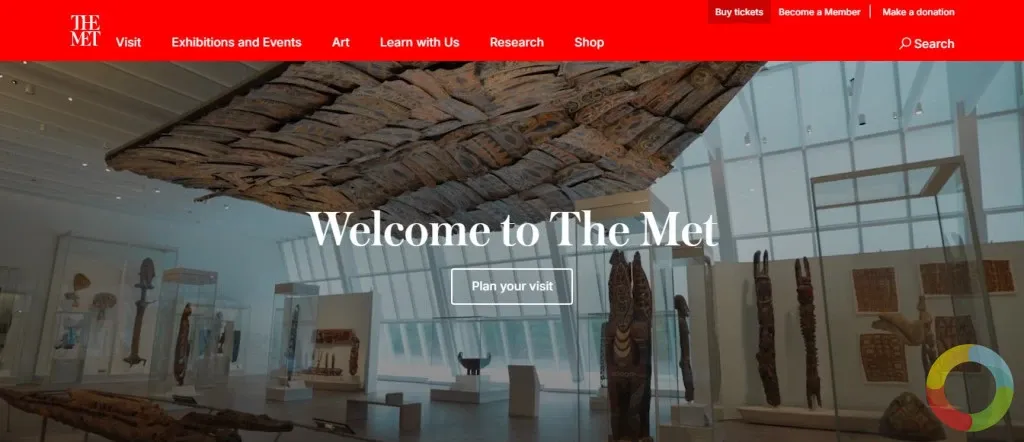 Metropolitan Sanat Müzesi web sitesinde sanat tarihi zaman çizelgesini inceleyen kullanıcı