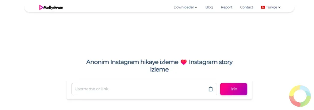 MollyGram ile anonim Instagram hikaye izleme arayüzü