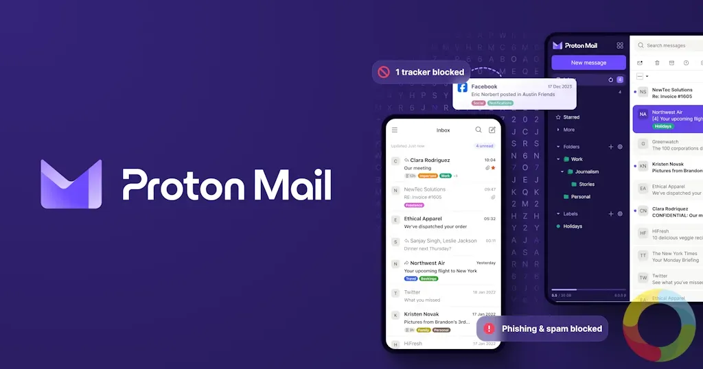 Proton Mail - Gizliliğe odaklanmış, uçtan uca şifrelenmiş bir e-posta