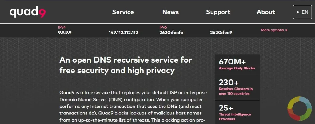 Quad9 DNS - Quad9 DNS - Güvenli ve gizlilik odaklı şifreli DNS hizmeti