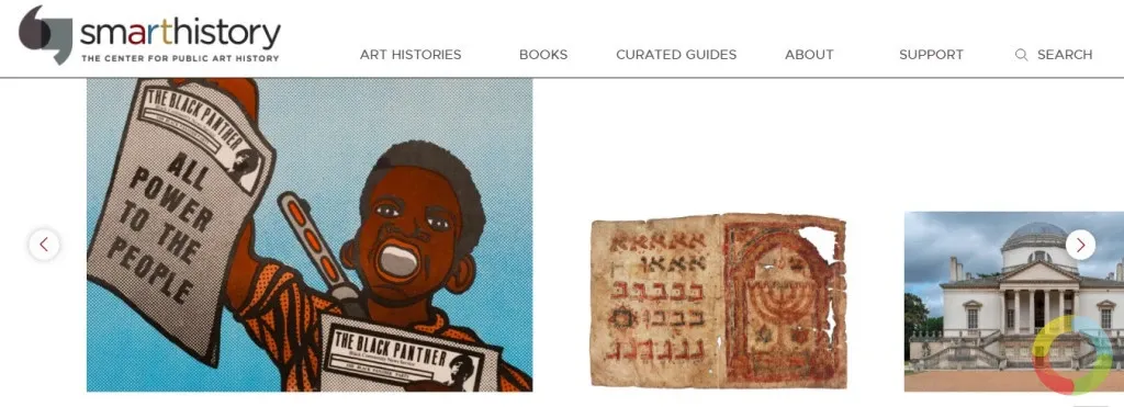 Smarthistory web sitesinde sanat tarihi videolarını izleyen kullanıcılar