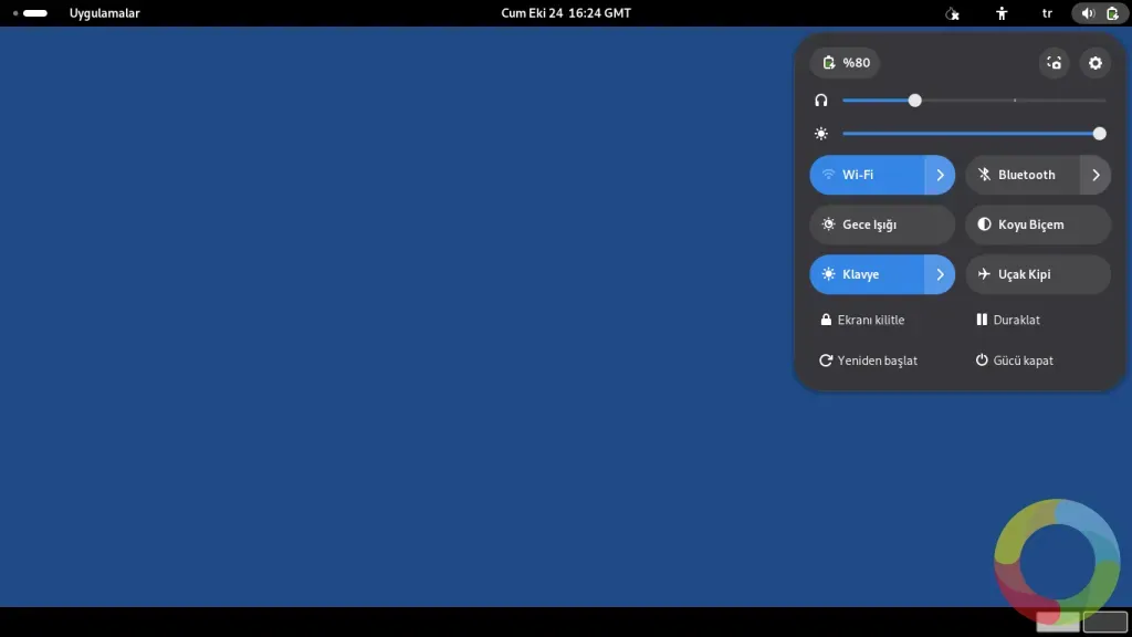 Tails OS'in sınırlamaları ile kısıtlamalarını gösteren ekran görüntüsü