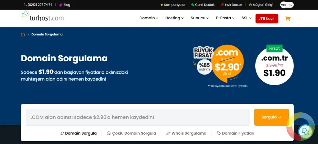Turhost - Türkiye merkezli bir web hosting ve alan adı kaydı sağlayıcısıdır.