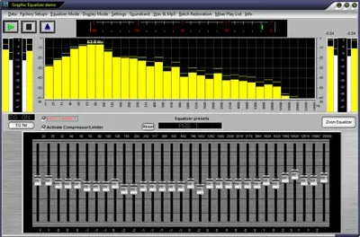 Graphic Equalizer Studio - gerçek zamanlı ses işleme uygulaması