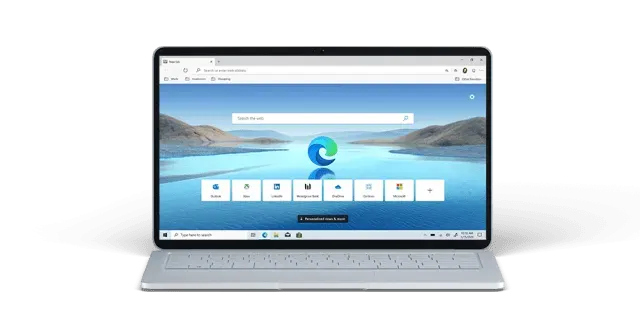 Microsoft Edge internet tarayıcısı arayüzü ve bulut senkronizasyon özellikleri