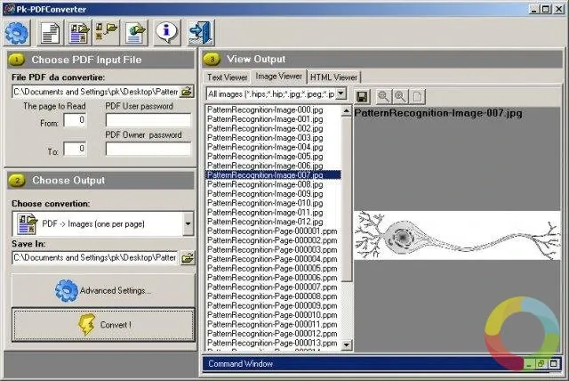PkPdfConverter - PDF dosyalarını metin, jpeg, html'e dönüştürmenin ve/veya resim çıkarmanın kolay bir yolu.