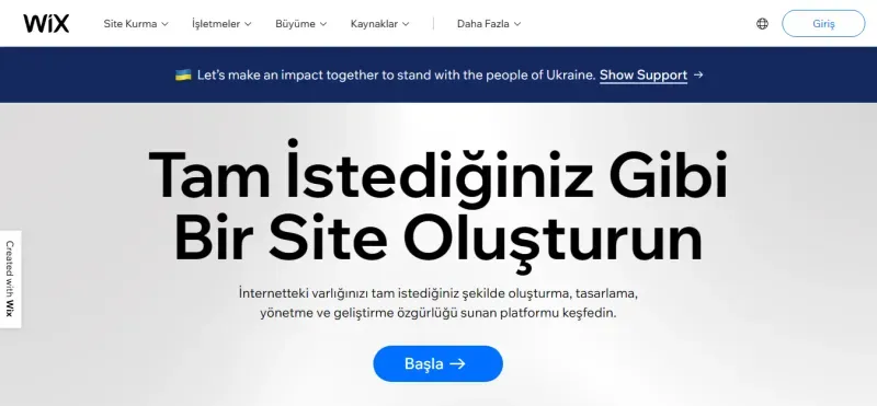 Wix - Kullanıcıların çevrimiçi sürükle ve bırak araçlarını kullanarak HTML5 web siteleri ve mobil siteler oluşturmasına olanak tanır.