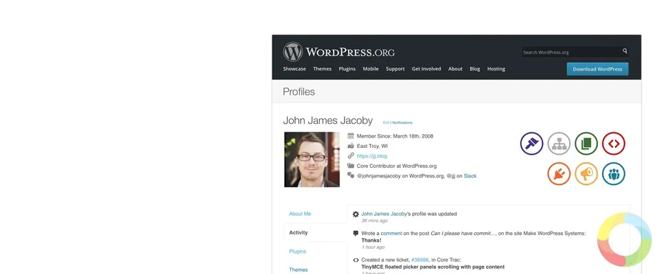 BuddyPress WordPress sosyal ağ ve forum eklentisi arayüzü