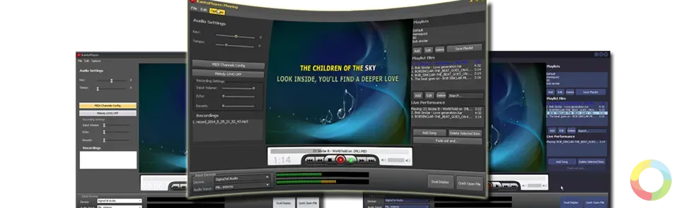 Kanto Karaoke arayüzü - ses kaydı özellikli Windows karaoke programı